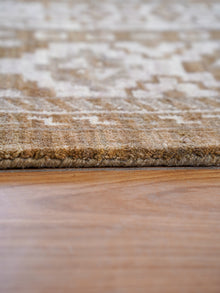 Hand Knotted Wool Oriental Brown Beige Area Rug