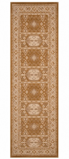 Hand Knotted Wool Oriental Brown Beige Area Rug