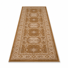 Hand Knotted Wool Oriental Brown Beige Area Rug