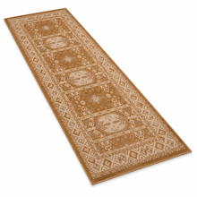 Hand Knotted Wool Oriental Brown Beige Area Rug