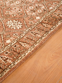 Traditional Oriental Light Brown Beige Patterned Rug