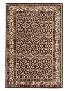 Hand Knotted Wool Oriental Brown Beige Area Rug