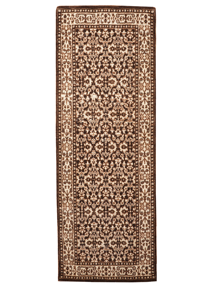 Hand Knotted Wool Oriental Brown Beige Area Rug — rug only