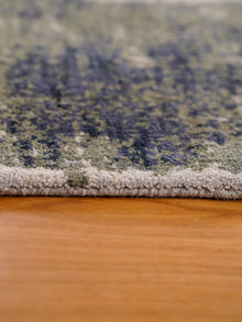 Hand Knotted Wool Abstract Multicolor Runner Area Rug