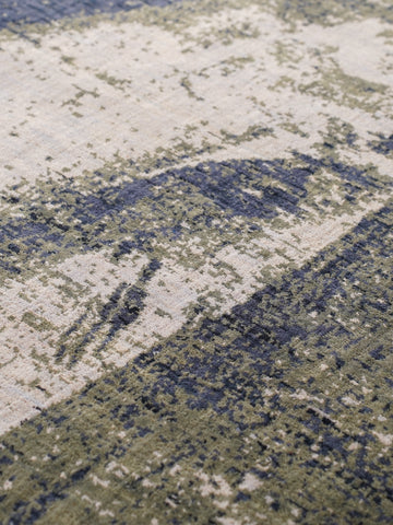 Hand Knotted Wool Abstract Multicolor Runner Area Rug