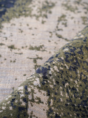 Hand Knotted Wool Abstract Multicolor Runner Area Rug