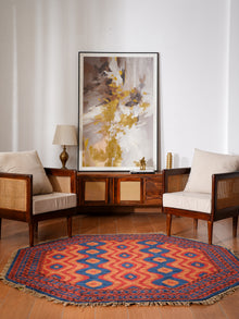 Handmade Oriental Wool Area Rug – Multicolor
