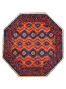 Handmade Oriental Wool Area Rug – Multicolor