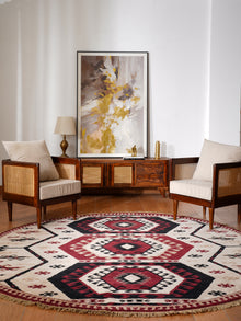 Handmade Multicolor Oriental Wool Area Rug