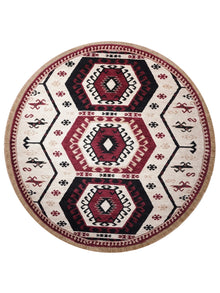 Handmade Multicolor Oriental Wool Area Rug
