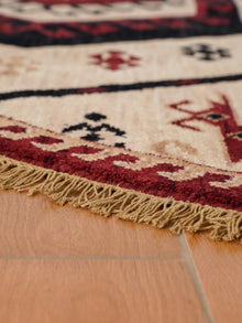 Handmade Multicolor Oriental Wool Area Rug