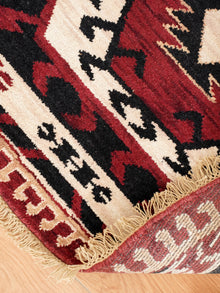 Handmade Multicolor Oriental Wool Area Rug