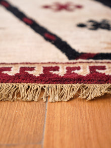 Handmade Multicolor Oriental Wool Area Rug