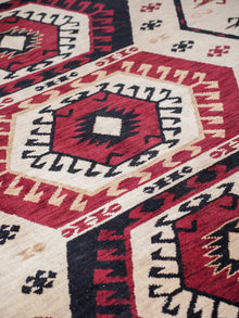 Handmade Multicolor Oriental Wool Area Rug