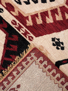 Handmade Multicolor Oriental Wool Area Rug