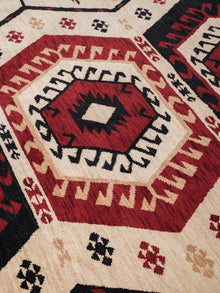 Handmade Multicolor Oriental Wool Area Rug