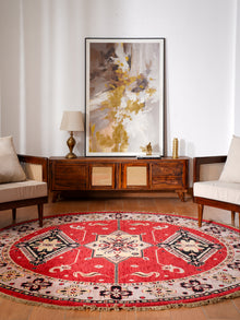 Handmade Multicolor Tribal Medallion Wool Area Rug