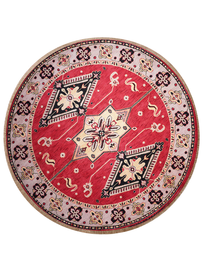 Handmade Multicolor Tribal Medallion Wool Area Rug — rug only