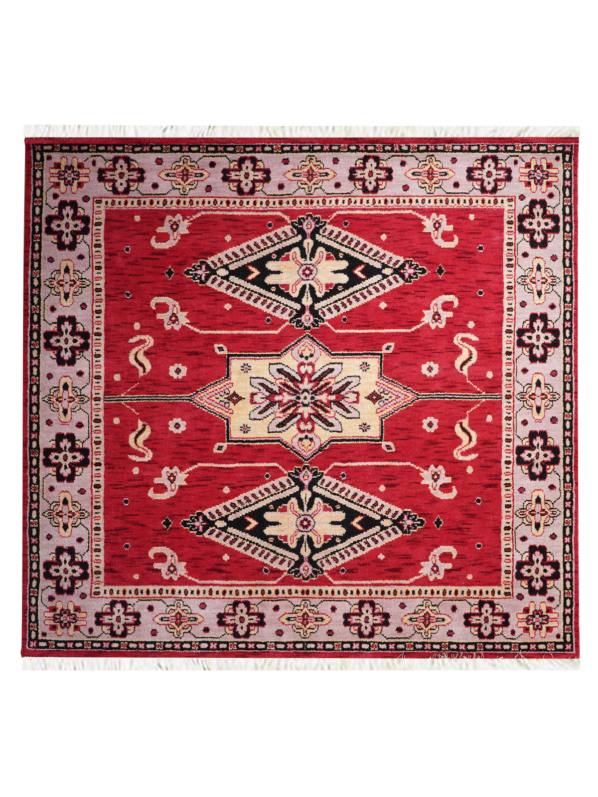 Handmade Multicolor Tribal Medallion Wool Area Rug