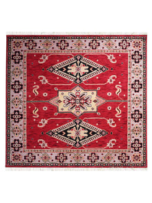 Handmade Multicolor Tribal Medallion Wool Area Rug