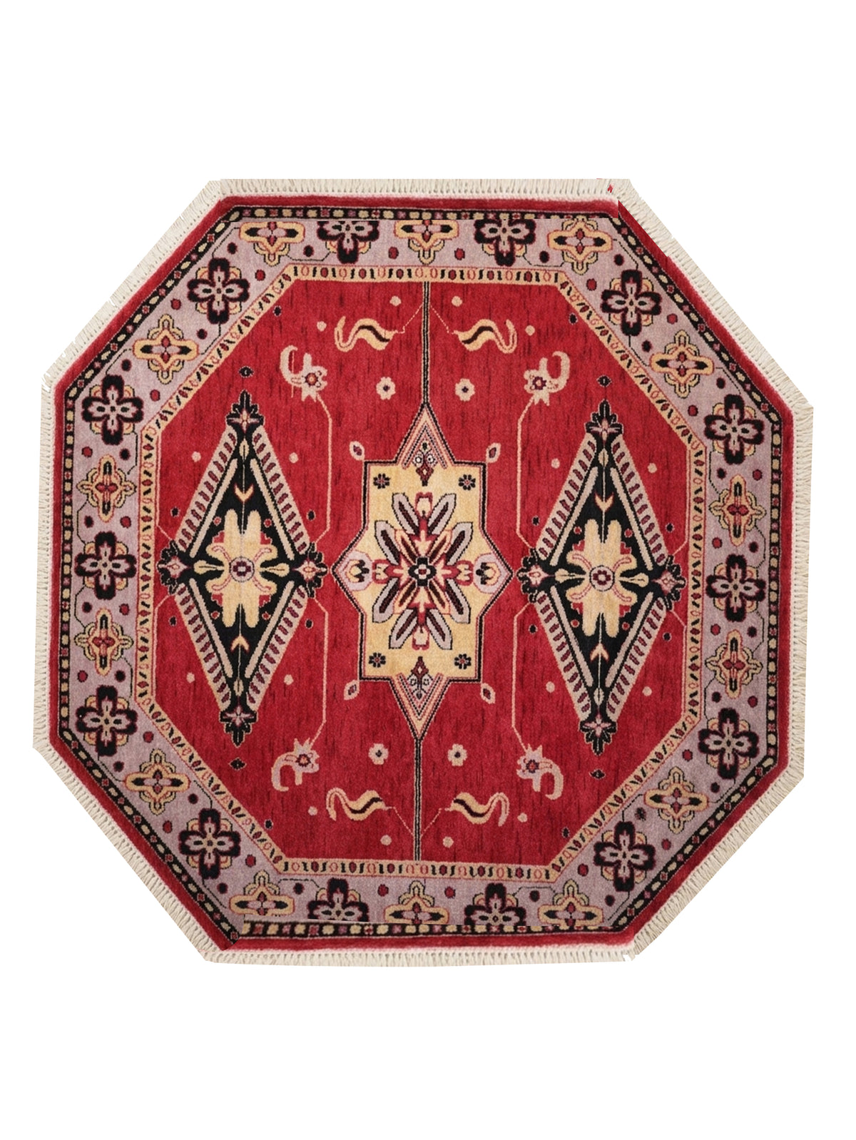 Handmade Multicolor Tribal Medallion Wool Area Rug
