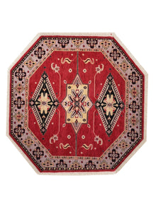 Handmade Multicolor Tribal Medallion Wool Area Rug