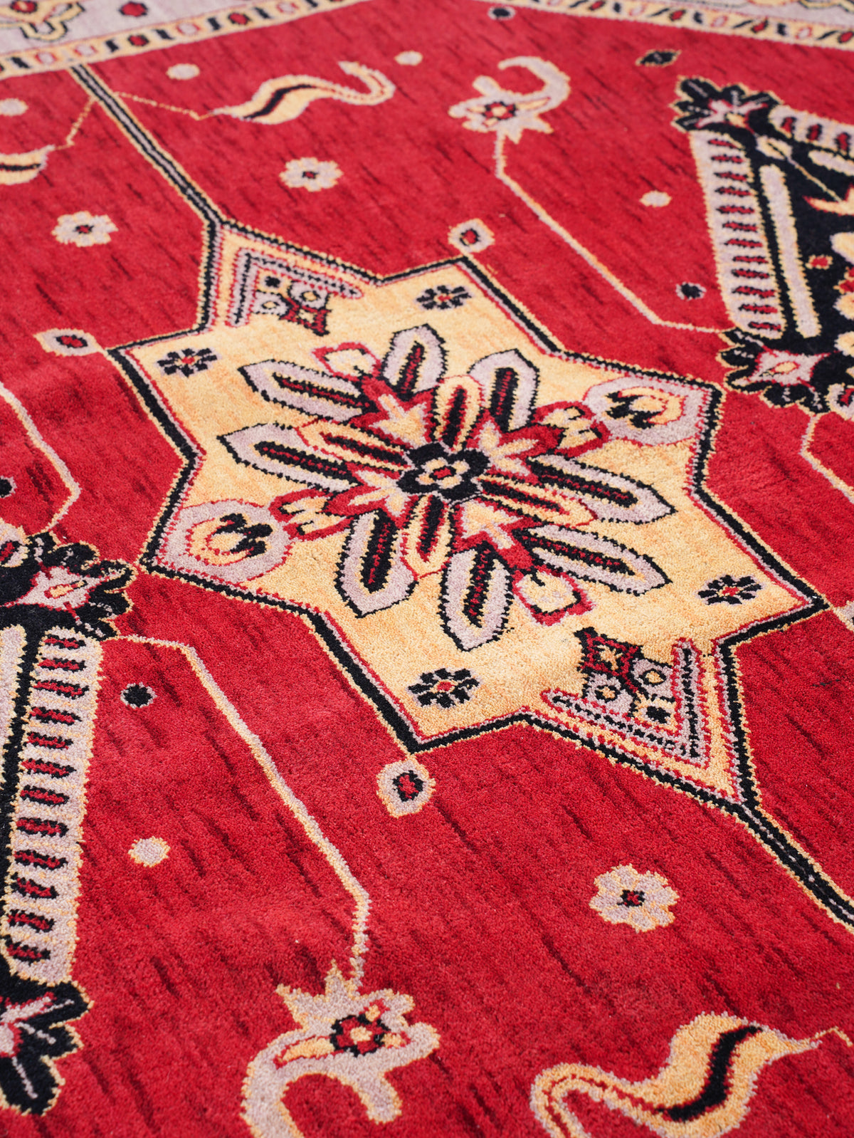 Handmade Multicolor Tribal Medallion Wool Area Rug