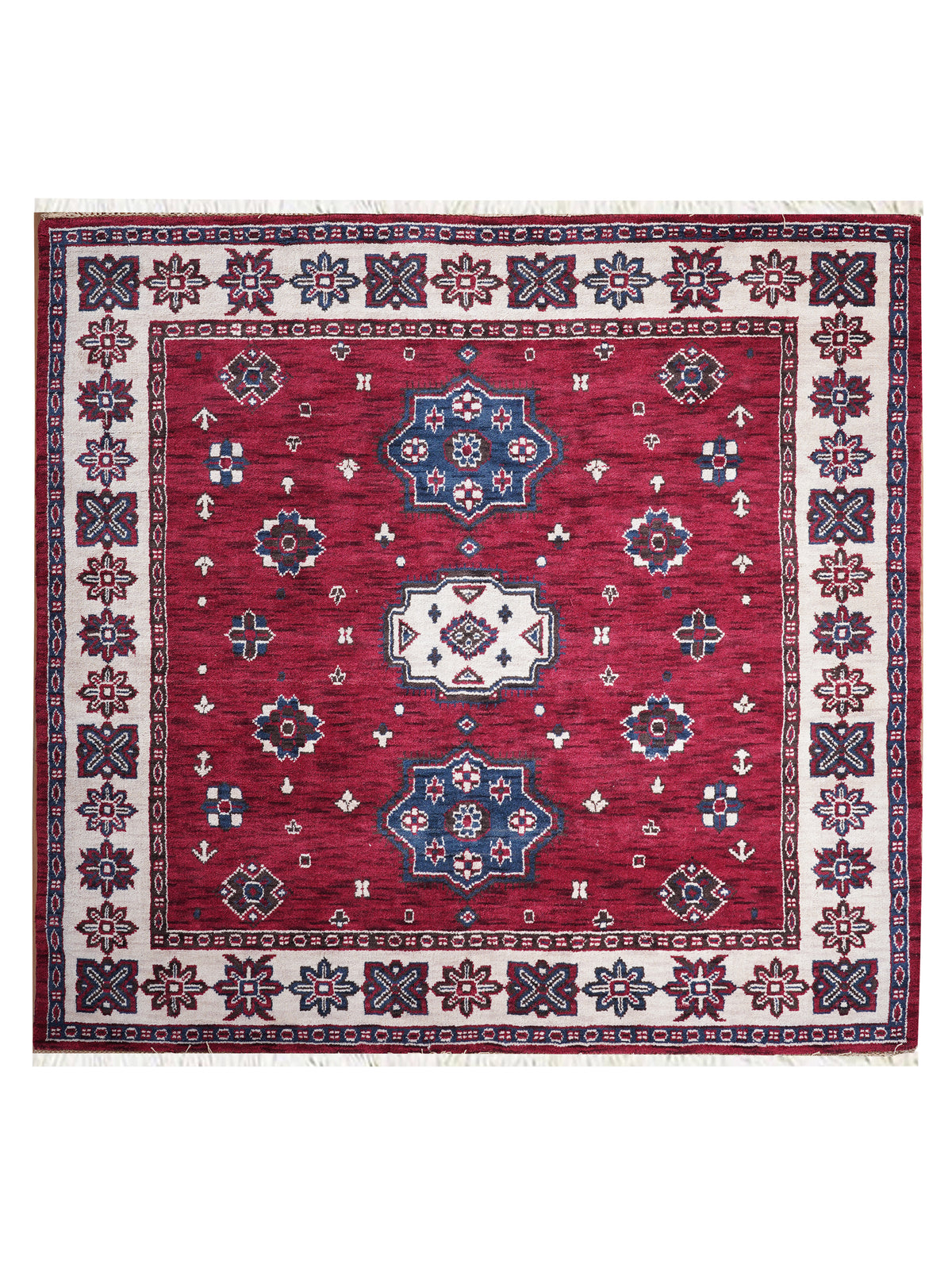 Handmade Multicolor Tribal Oriental Wool Area Rug