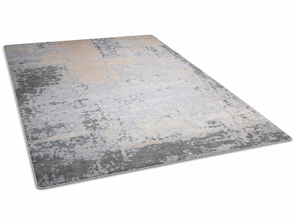 Modern Multicolor Abstract Distressed Area Rug