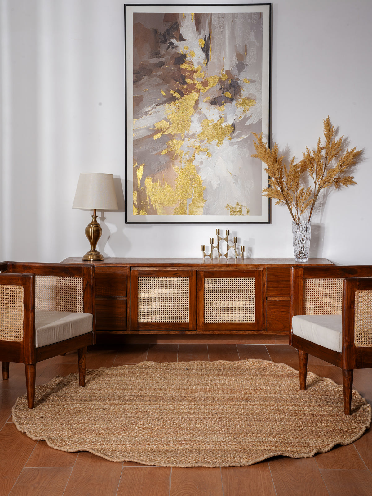 Plush Jute Braided Rug