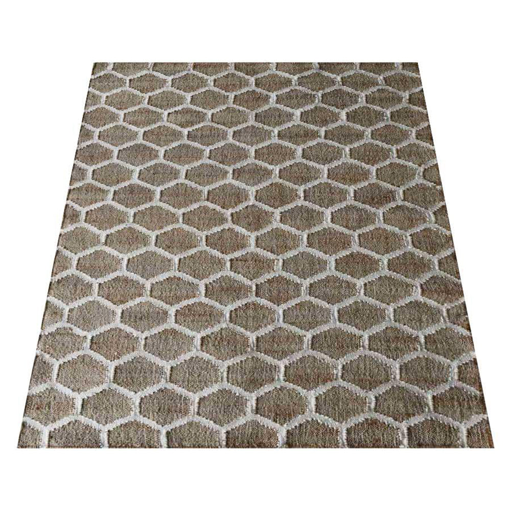 Grid Jute Braided Rug
