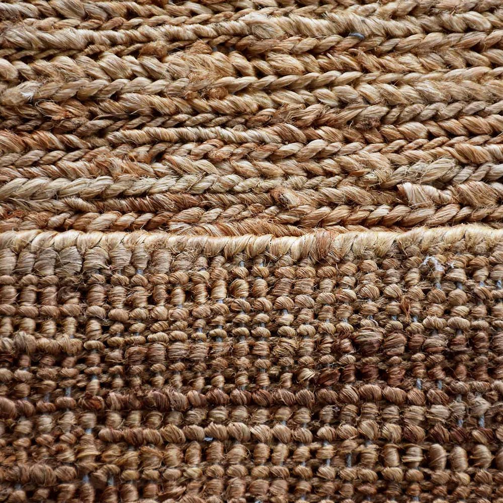 Hand Knotted Sumak Jute Eco-friendly Area Rug Contemporary Light Brown J00078