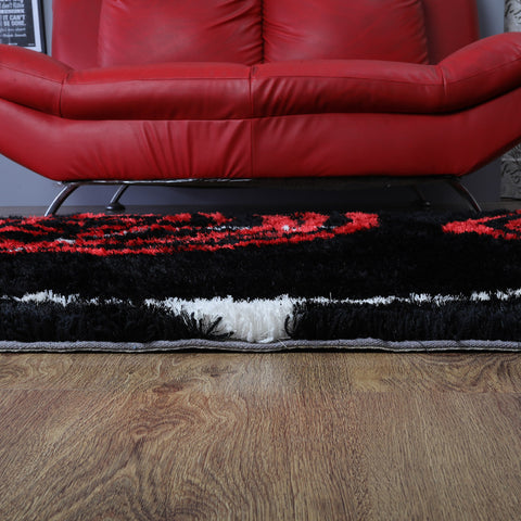 Chevroned Hand Tufted Rug