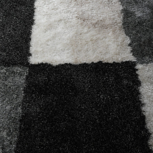 Maze-like Hand Tufted Rug