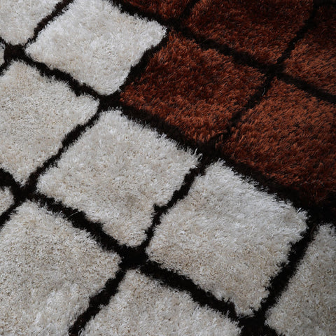 Rhomboid Hand Tufted Rug