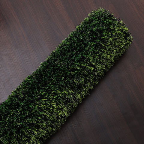 Hand Tufted Shag Polyester Area Rug Solid Green K00108