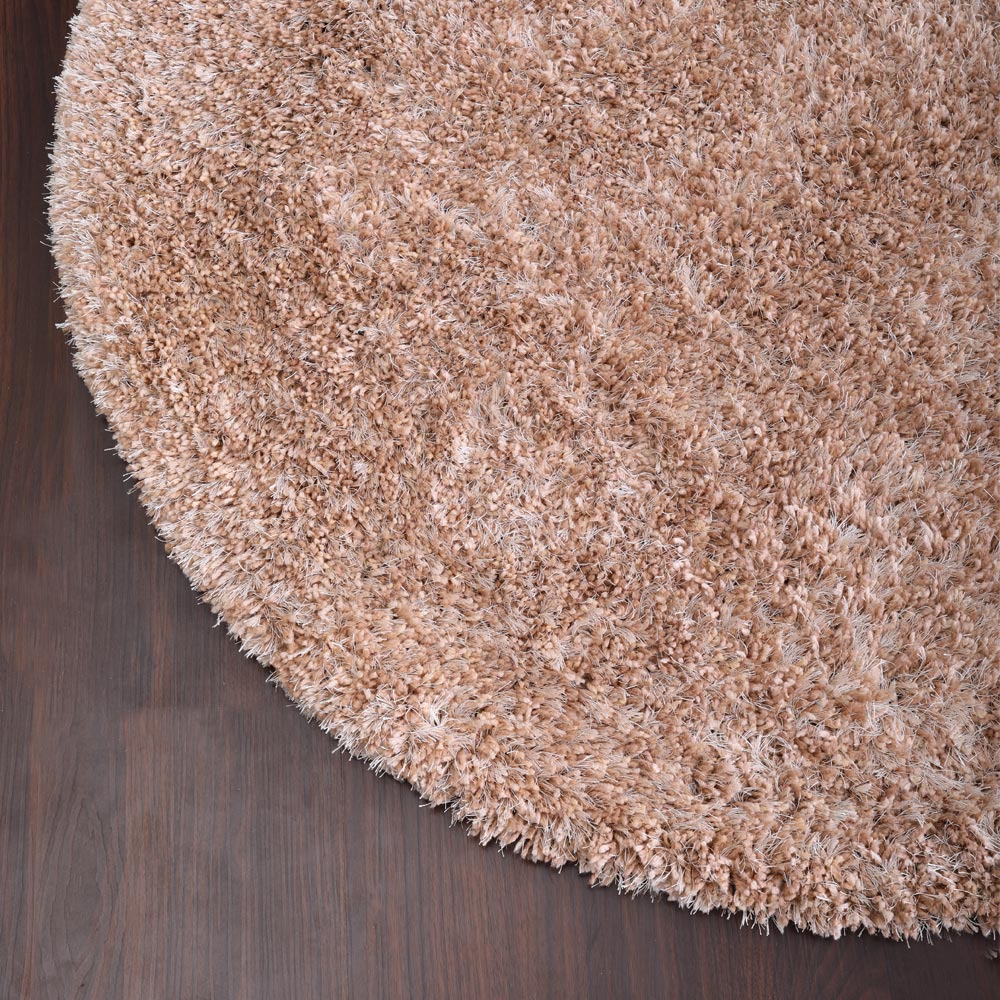 hand-tufted-shag-polyester-round-rug-solid-beige-closeup 2