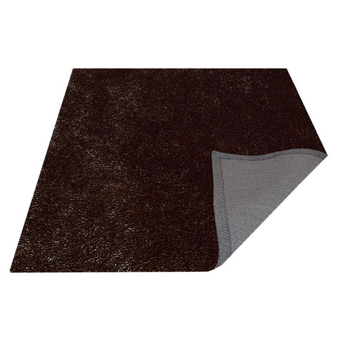 Hand Tufted Shag Polyester Square Area Rug Solid Brown K00111