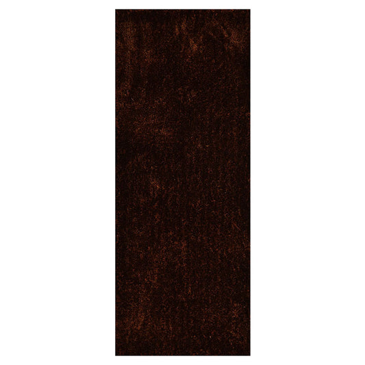 hand-tufted-shag-polyester-runner-rug-solid-brown-side 1