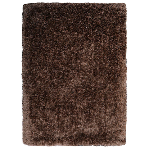 Hand Tufted Shag Polyester Rectangle Area Rug Solid Platina K00111