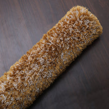 hand-tufted-shag-polyester-area-rug-solid-gold-closeup 4