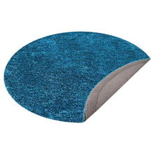 hand-tufted-shag-polyester-solid-turquoise-round-rug-side-3