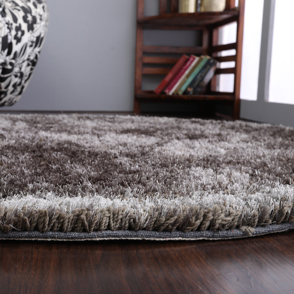 hand-tufted-shag-polyester-round-rug-solid-beige-gray-closeup 3