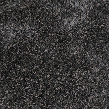 hand-tufted-shag-polyester-round-rug-solid-black-silver-closeup 1
