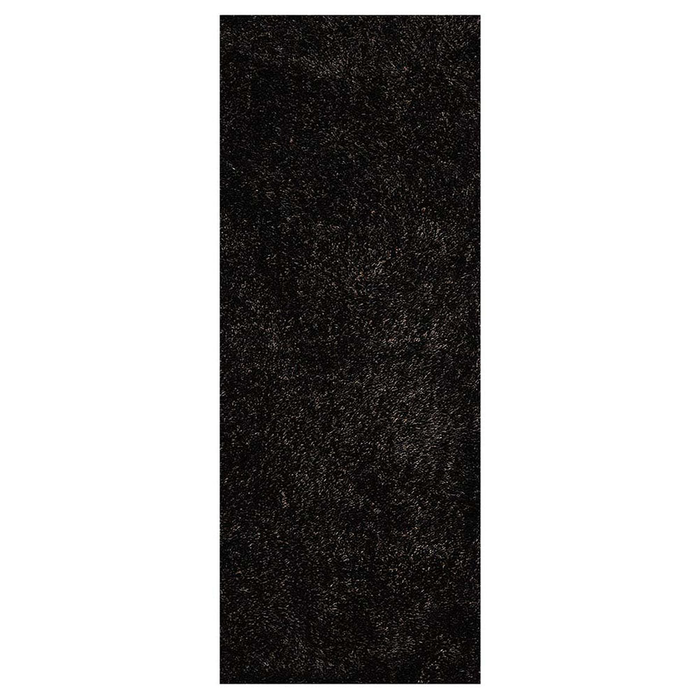 hand-tufted-shag-polyester-runner-rug-solid-black-silver-side 1