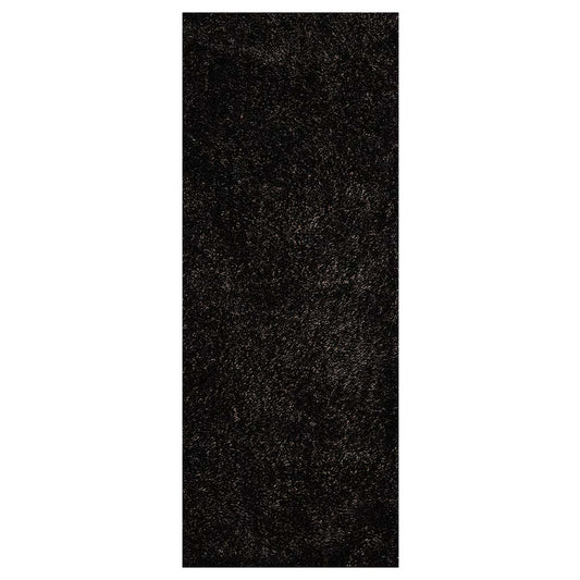 hand-tufted-shag-polyester-runner-rug-solid-black-silver-side 1