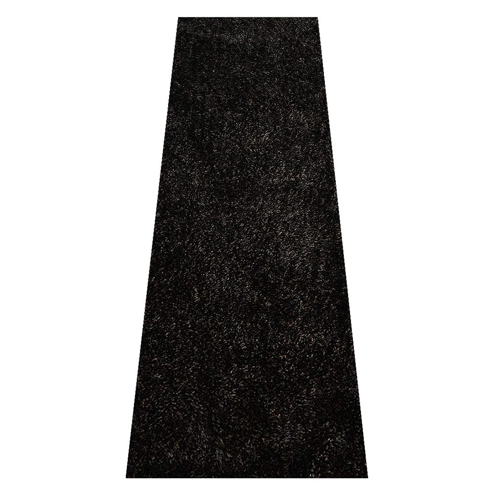 hand-tufted-shag-polyester-runner-rug-solid-black-silver-side 2