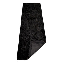 hand-tufted-shag-polyester-runner-rug-solid-black-silver-side 3