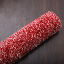 hand-tufted-shag-polyester-solid-red-whit-rug-closeup-4