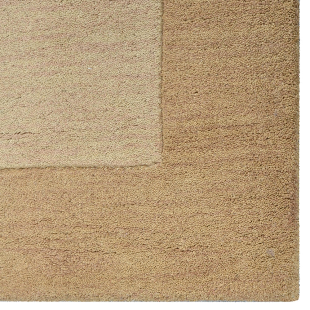 Hand Tufted Wool Area Rug Contemporary Beige Green K00201